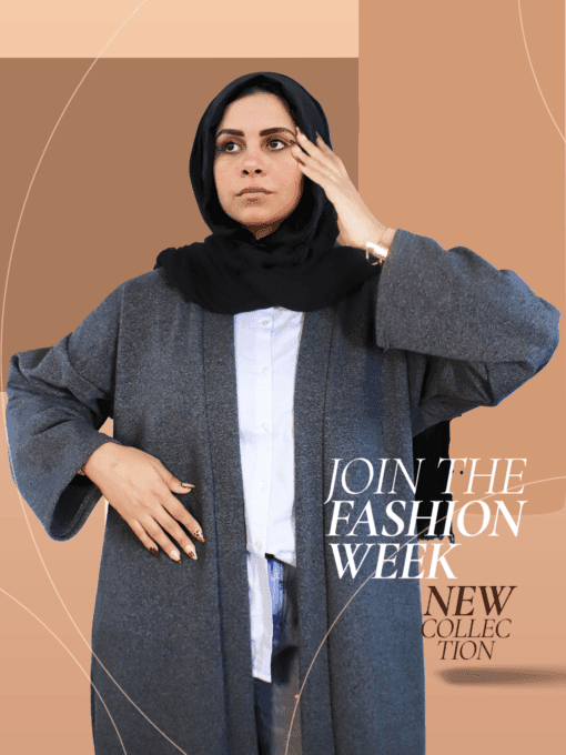 Stylish Grey Open Cardigan with Wide Sleeves - Perfect for Everyday Comfort